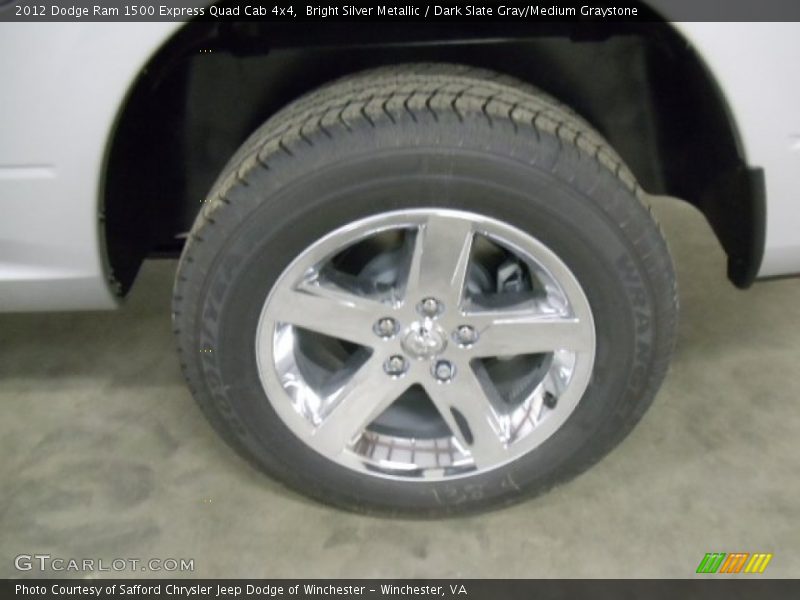 Bright Silver Metallic / Dark Slate Gray/Medium Graystone 2012 Dodge Ram 1500 Express Quad Cab 4x4