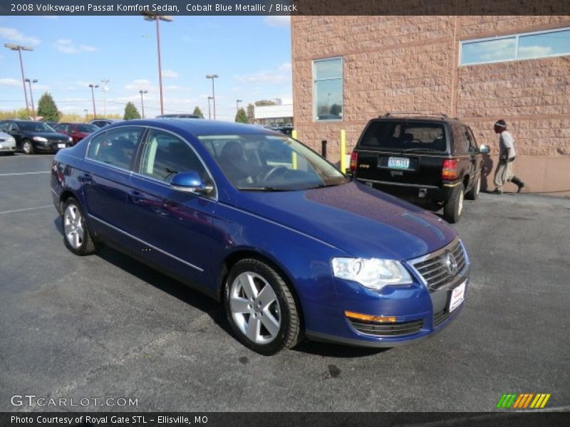 Cobalt Blue Metallic / Black 2008 Volkswagen Passat Komfort Sedan