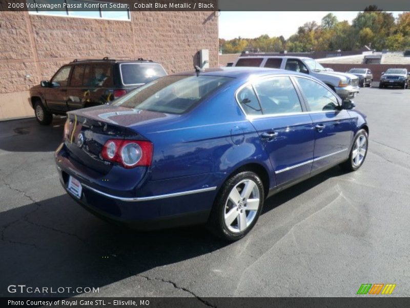 Cobalt Blue Metallic / Black 2008 Volkswagen Passat Komfort Sedan