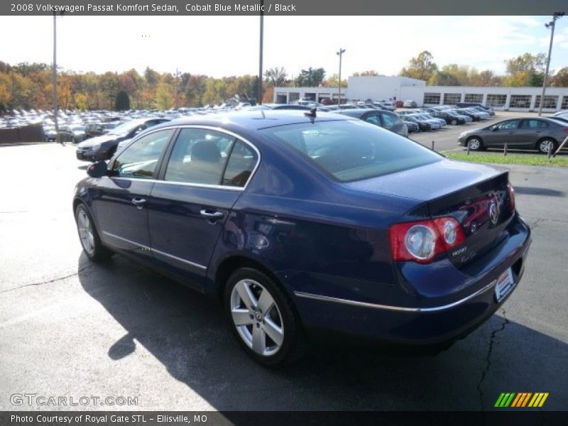 Cobalt Blue Metallic / Black 2008 Volkswagen Passat Komfort Sedan