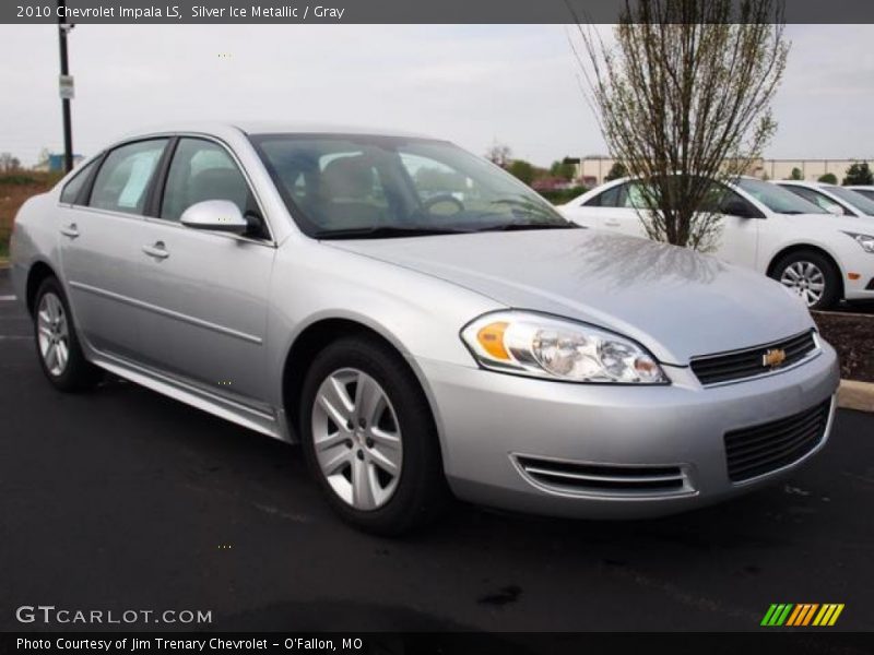 Silver Ice Metallic / Gray 2010 Chevrolet Impala LS