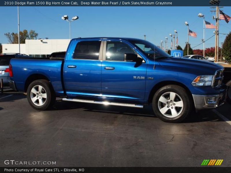 Deep Water Blue Pearl / Dark Slate/Medium Graystone 2010 Dodge Ram 1500 Big Horn Crew Cab