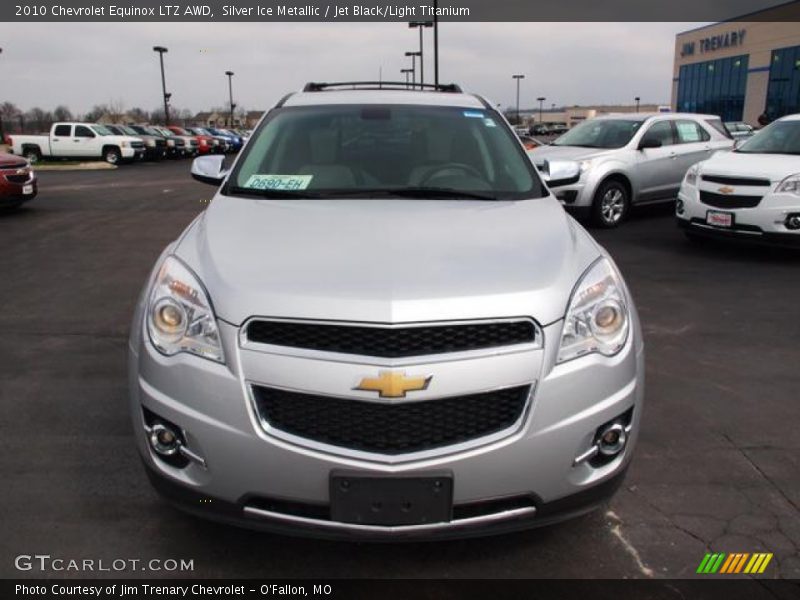 Silver Ice Metallic / Jet Black/Light Titanium 2010 Chevrolet Equinox LTZ AWD