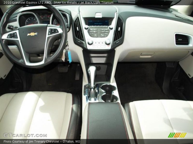Silver Ice Metallic / Jet Black/Light Titanium 2010 Chevrolet Equinox LTZ AWD