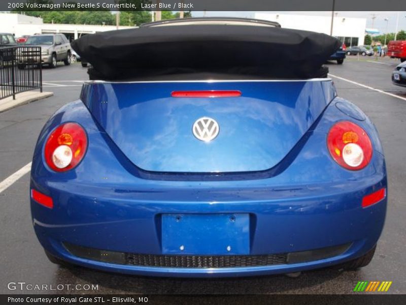 Laser Blue / Black 2008 Volkswagen New Beetle S Convertible