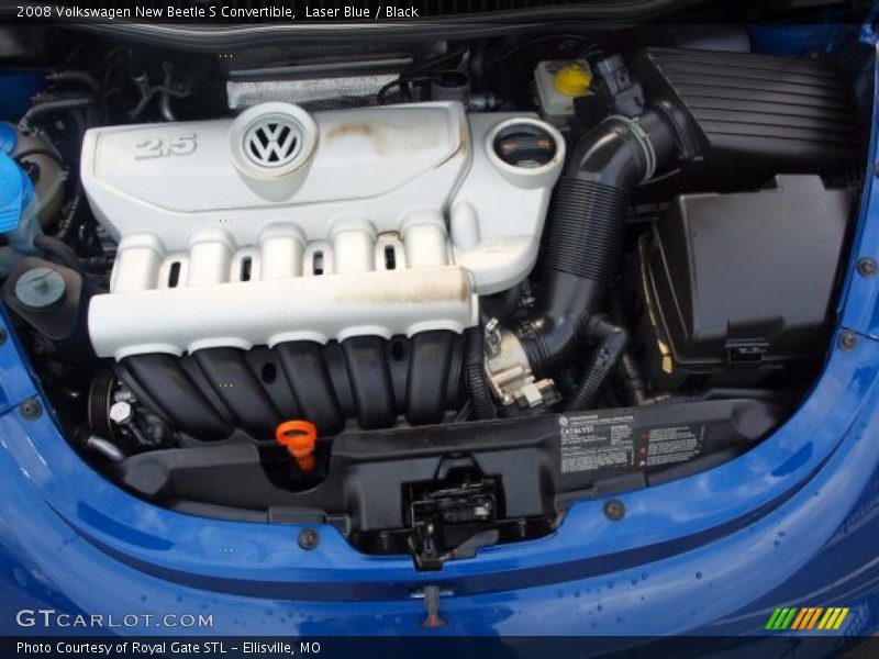 Laser Blue / Black 2008 Volkswagen New Beetle S Convertible