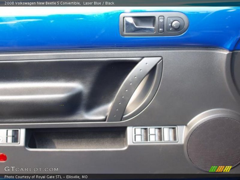 Laser Blue / Black 2008 Volkswagen New Beetle S Convertible