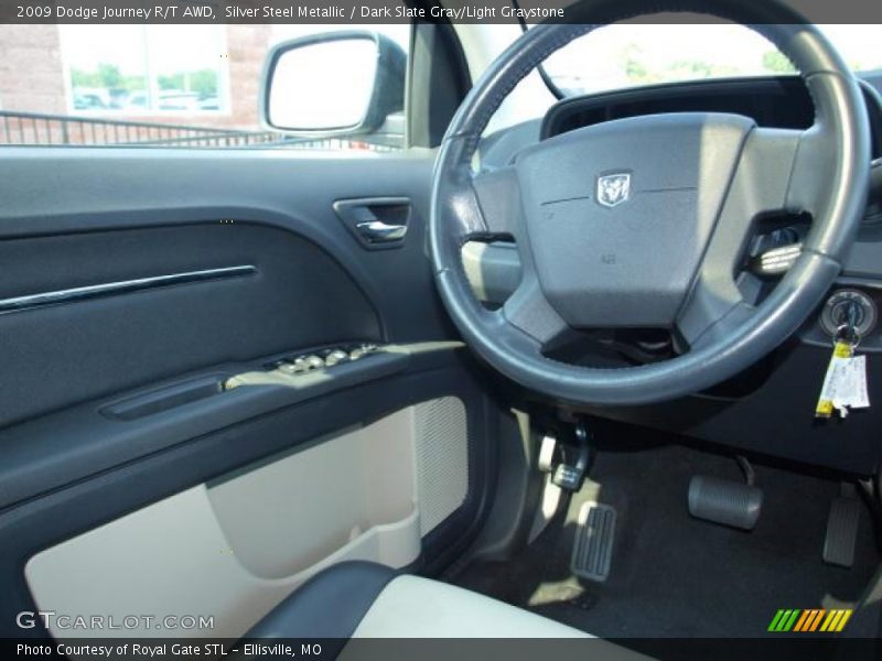 Silver Steel Metallic / Dark Slate Gray/Light Graystone 2009 Dodge Journey R/T AWD
