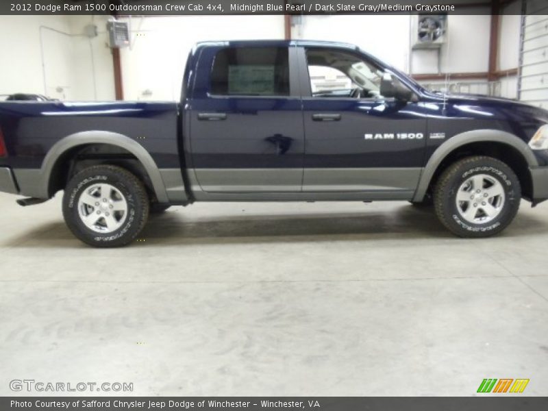 Midnight Blue Pearl / Dark Slate Gray/Medium Graystone 2012 Dodge Ram 1500 Outdoorsman Crew Cab 4x4
