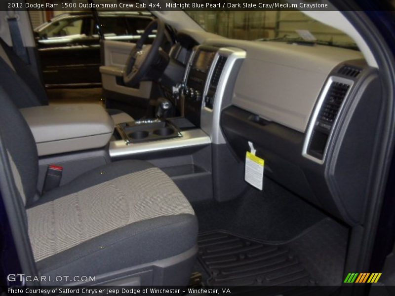 Midnight Blue Pearl / Dark Slate Gray/Medium Graystone 2012 Dodge Ram 1500 Outdoorsman Crew Cab 4x4