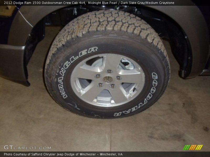 Midnight Blue Pearl / Dark Slate Gray/Medium Graystone 2012 Dodge Ram 1500 Outdoorsman Crew Cab 4x4