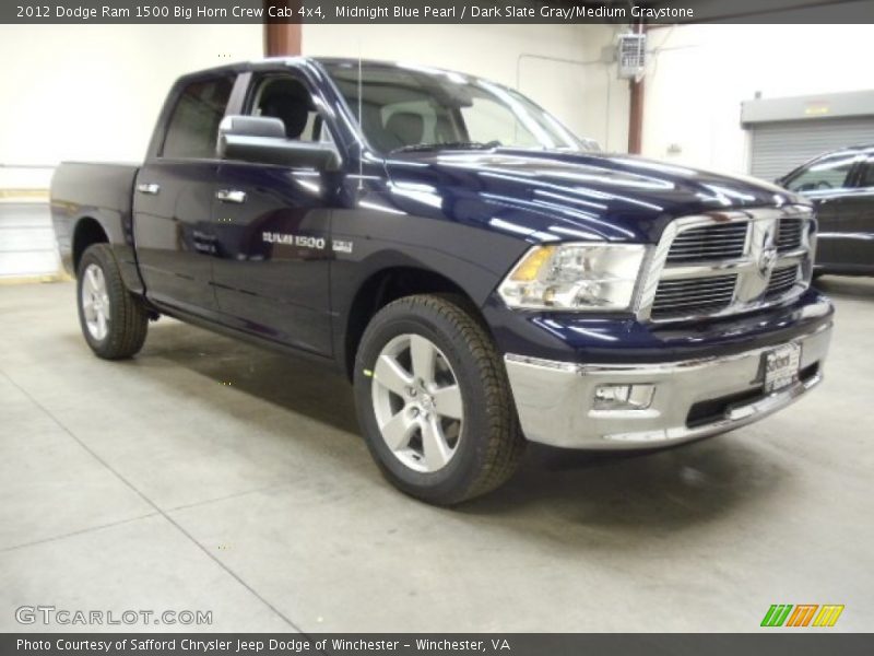 Midnight Blue Pearl / Dark Slate Gray/Medium Graystone 2012 Dodge Ram 1500 Big Horn Crew Cab 4x4