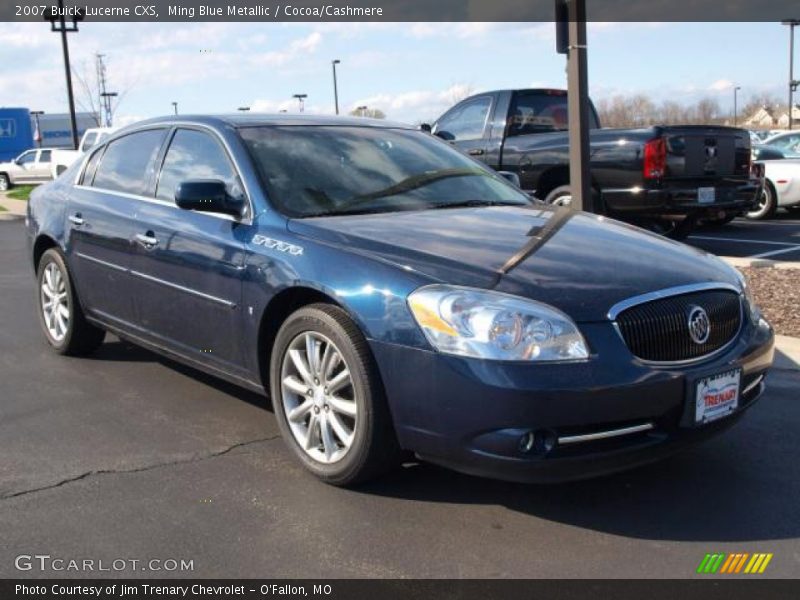 Ming Blue Metallic / Cocoa/Cashmere 2007 Buick Lucerne CXS