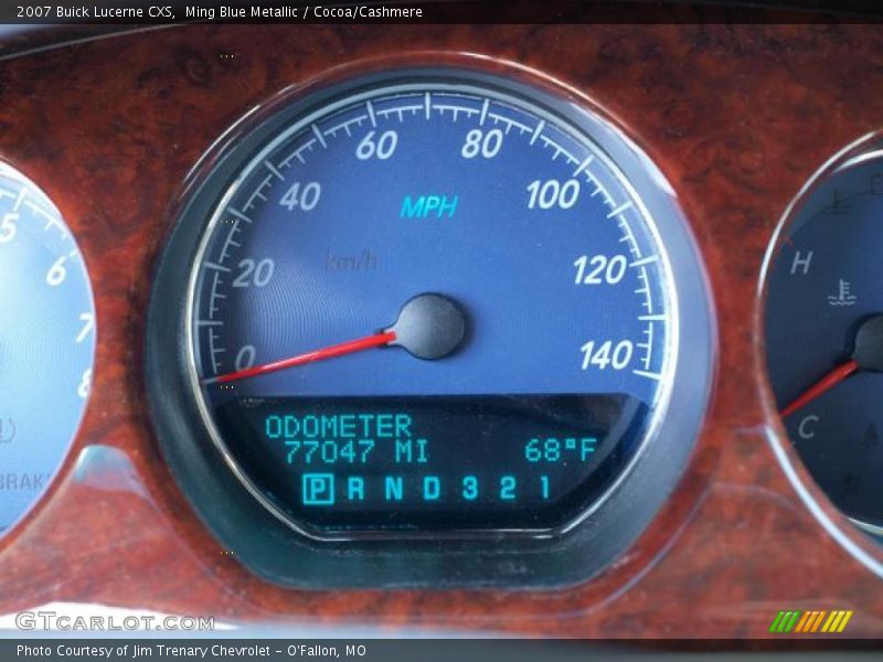 Ming Blue Metallic / Cocoa/Cashmere 2007 Buick Lucerne CXS
