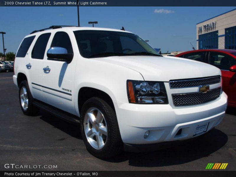 Summit White / Light Cashmere 2009 Chevrolet Tahoe LTZ