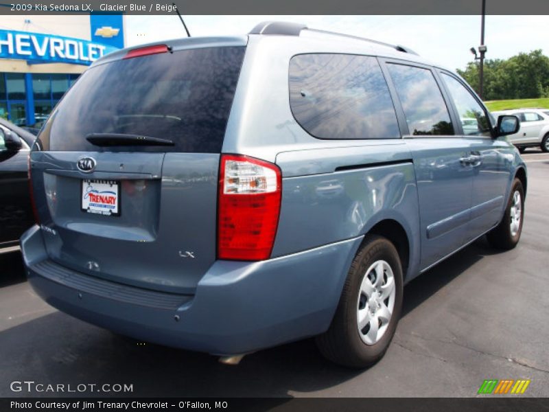 Glacier Blue / Beige 2009 Kia Sedona LX