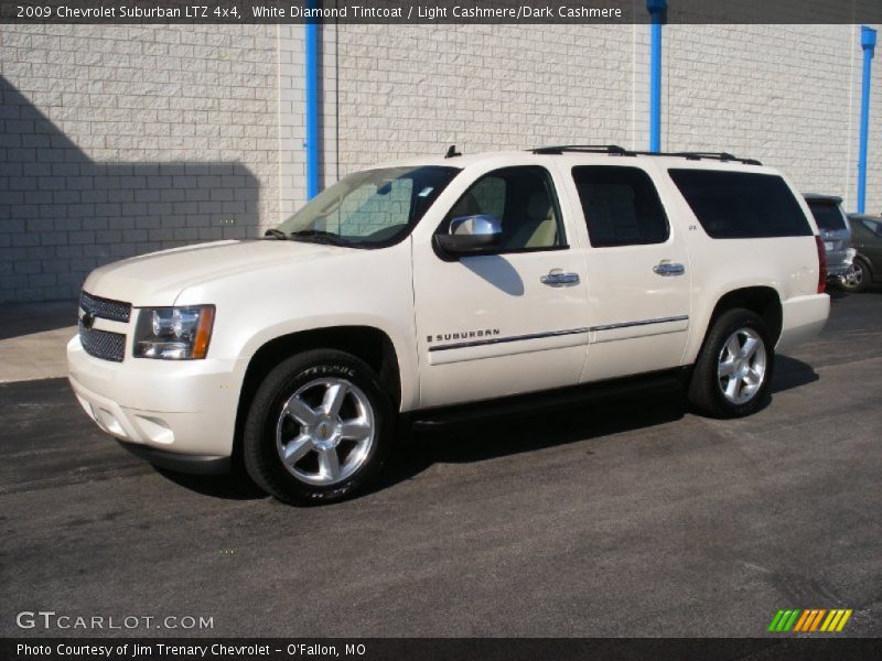 White Diamond Tintcoat / Light Cashmere/Dark Cashmere 2009 Chevrolet Suburban LTZ 4x4