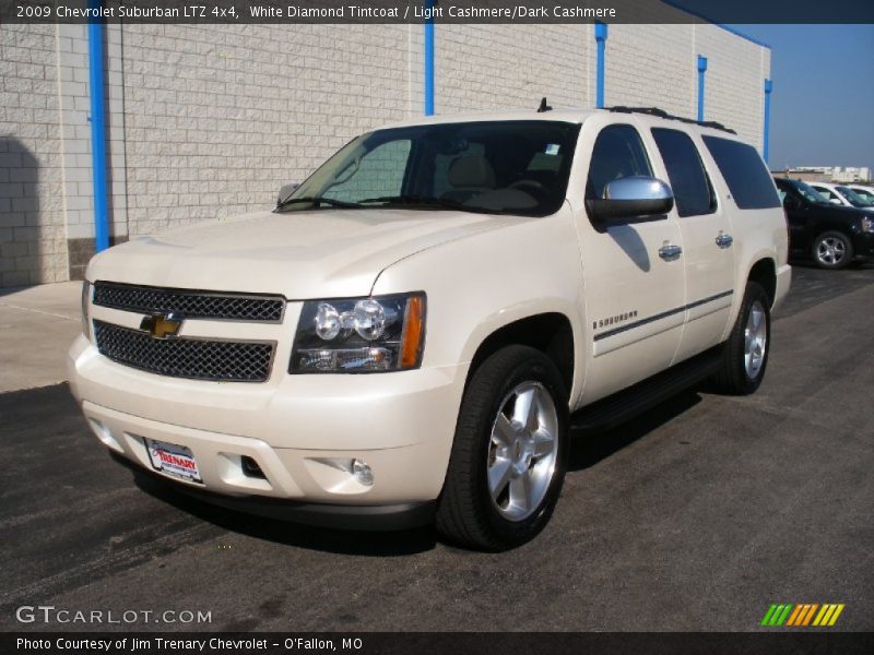 White Diamond Tintcoat / Light Cashmere/Dark Cashmere 2009 Chevrolet Suburban LTZ 4x4