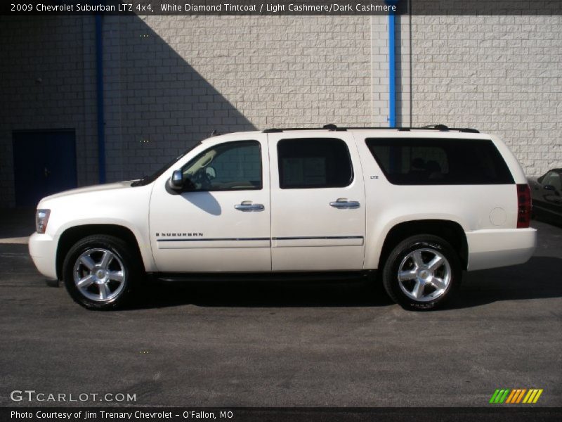White Diamond Tintcoat / Light Cashmere/Dark Cashmere 2009 Chevrolet Suburban LTZ 4x4