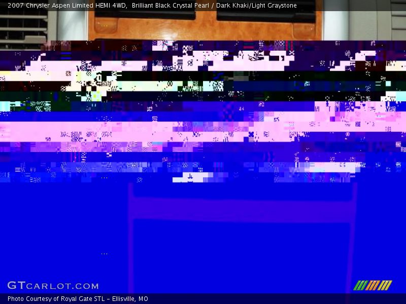 Brilliant Black Crystal Pearl / Dark Khaki/Light Graystone 2007 Chrysler Aspen Limited HEMI 4WD