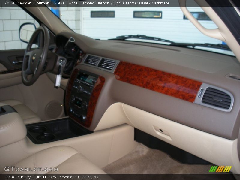 White Diamond Tintcoat / Light Cashmere/Dark Cashmere 2009 Chevrolet Suburban LTZ 4x4