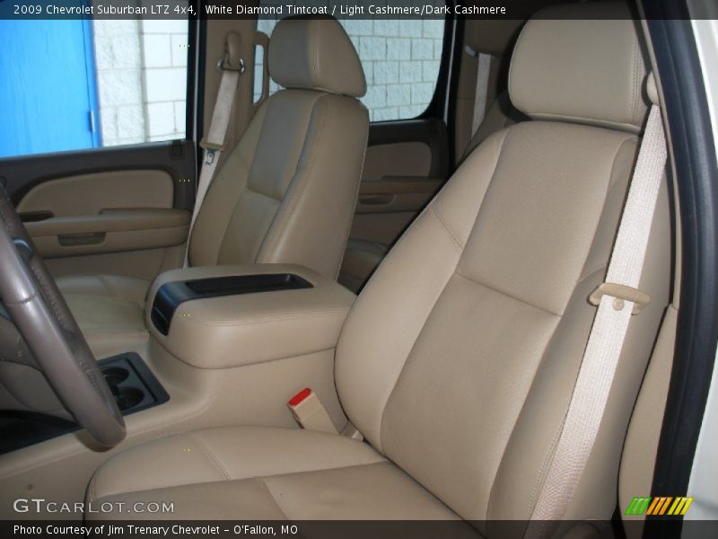 White Diamond Tintcoat / Light Cashmere/Dark Cashmere 2009 Chevrolet Suburban LTZ 4x4