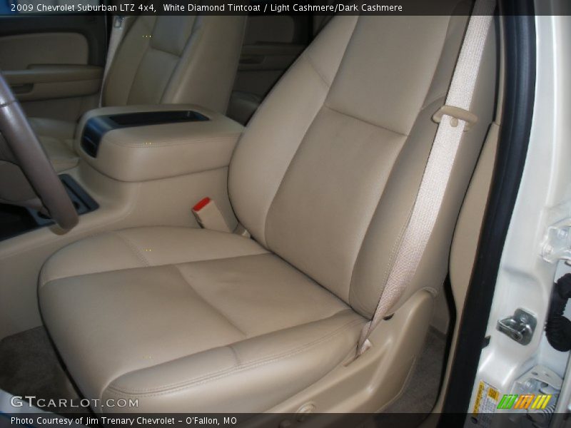 White Diamond Tintcoat / Light Cashmere/Dark Cashmere 2009 Chevrolet Suburban LTZ 4x4