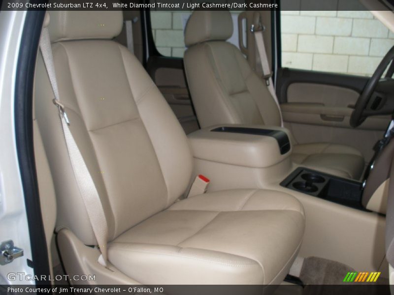 White Diamond Tintcoat / Light Cashmere/Dark Cashmere 2009 Chevrolet Suburban LTZ 4x4