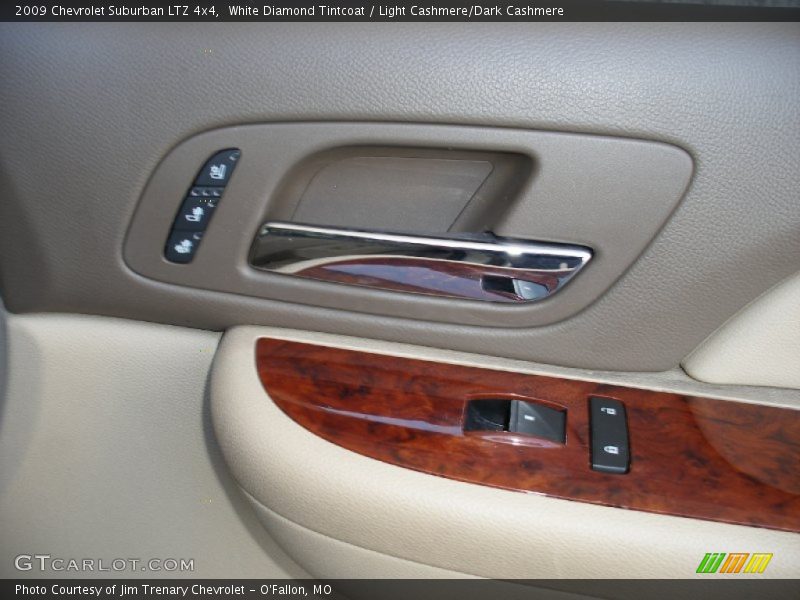 White Diamond Tintcoat / Light Cashmere/Dark Cashmere 2009 Chevrolet Suburban LTZ 4x4