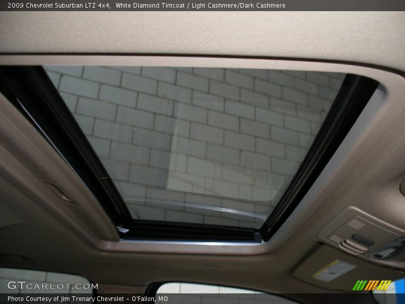 White Diamond Tintcoat / Light Cashmere/Dark Cashmere 2009 Chevrolet Suburban LTZ 4x4