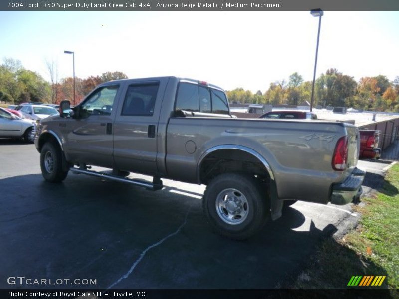 Arizona Beige Metallic / Medium Parchment 2004 Ford F350 Super Duty Lariat Crew Cab 4x4