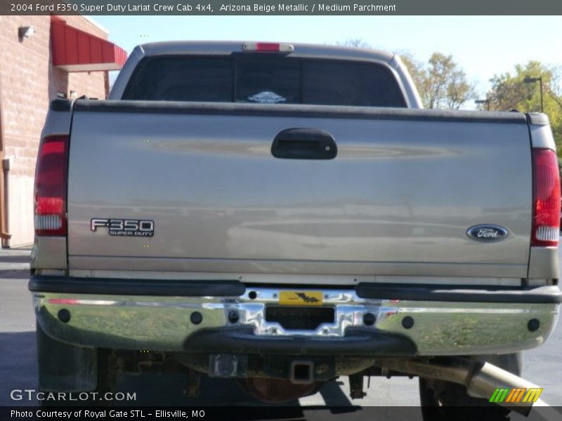 Arizona Beige Metallic / Medium Parchment 2004 Ford F350 Super Duty Lariat Crew Cab 4x4