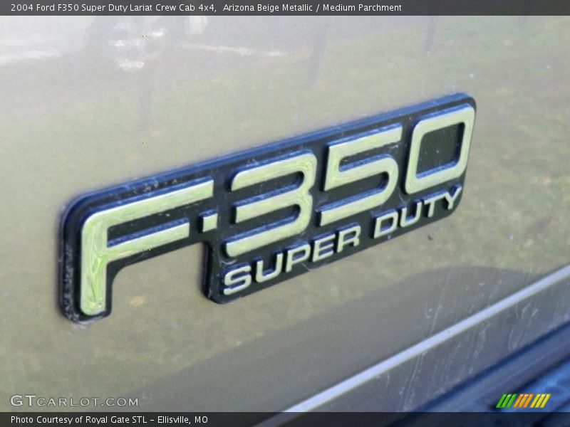 Arizona Beige Metallic / Medium Parchment 2004 Ford F350 Super Duty Lariat Crew Cab 4x4