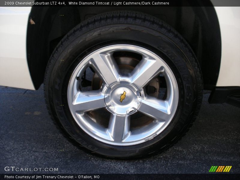 White Diamond Tintcoat / Light Cashmere/Dark Cashmere 2009 Chevrolet Suburban LTZ 4x4