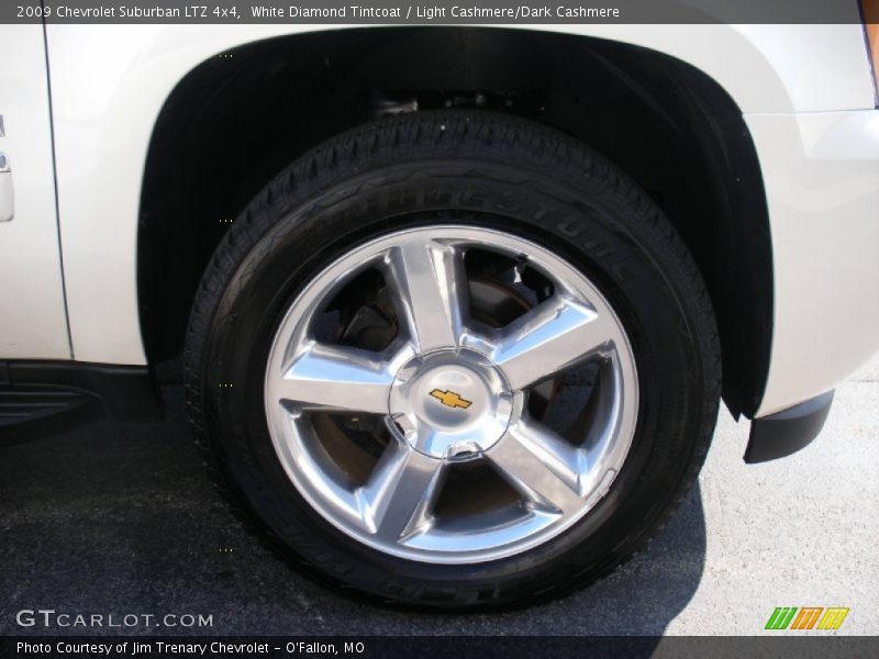 White Diamond Tintcoat / Light Cashmere/Dark Cashmere 2009 Chevrolet Suburban LTZ 4x4
