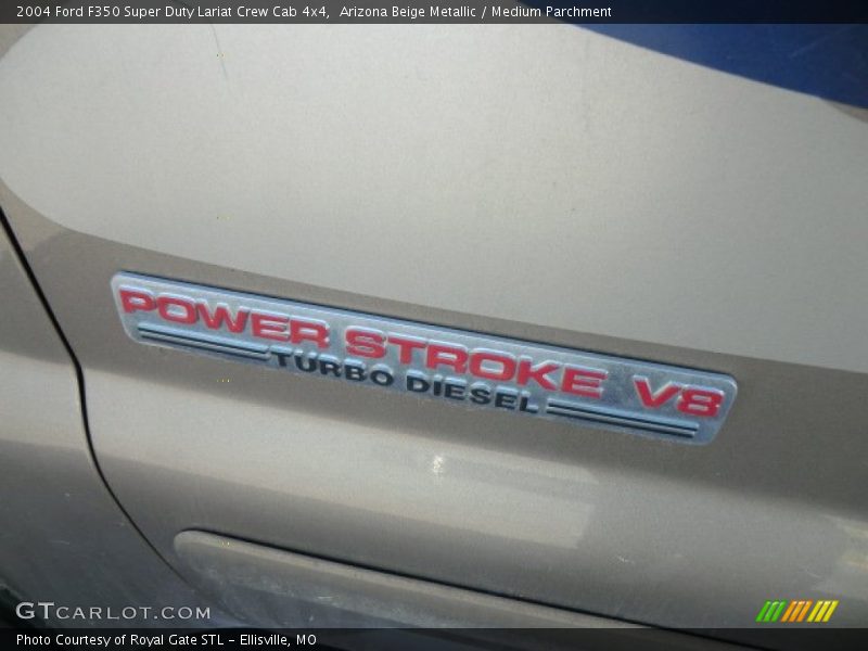 Arizona Beige Metallic / Medium Parchment 2004 Ford F350 Super Duty Lariat Crew Cab 4x4