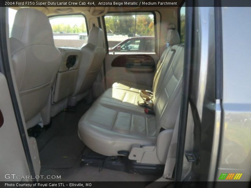 Arizona Beige Metallic / Medium Parchment 2004 Ford F350 Super Duty Lariat Crew Cab 4x4