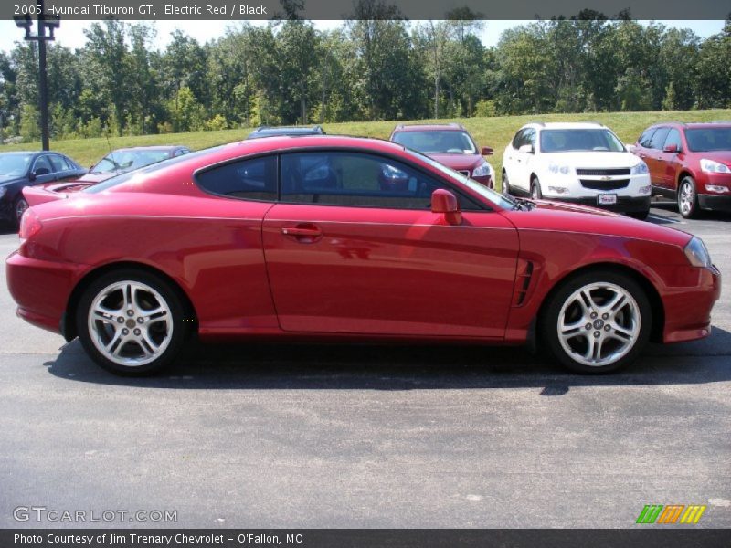 Electric Red / Black 2005 Hyundai Tiburon GT