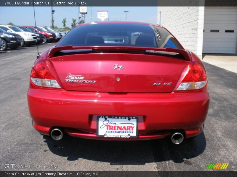 Electric Red / Black 2005 Hyundai Tiburon GT