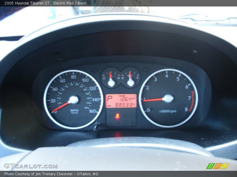 Electric Red / Black 2005 Hyundai Tiburon GT