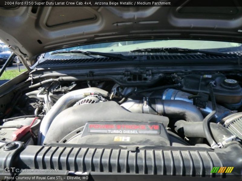 Arizona Beige Metallic / Medium Parchment 2004 Ford F350 Super Duty Lariat Crew Cab 4x4