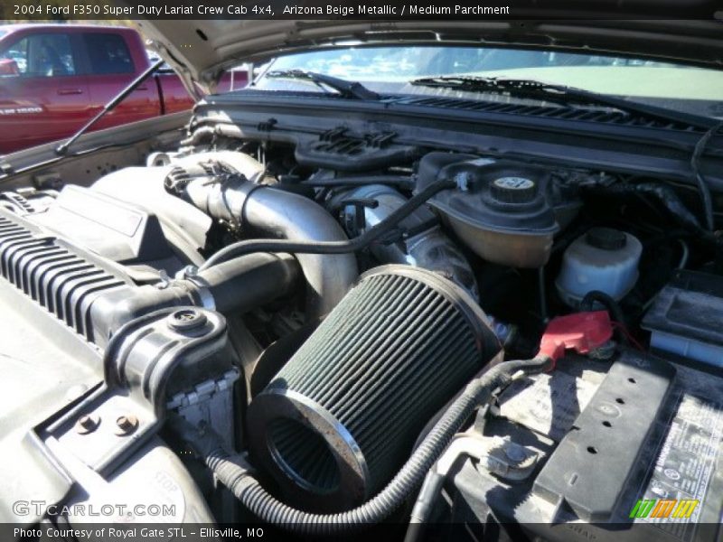 Arizona Beige Metallic / Medium Parchment 2004 Ford F350 Super Duty Lariat Crew Cab 4x4