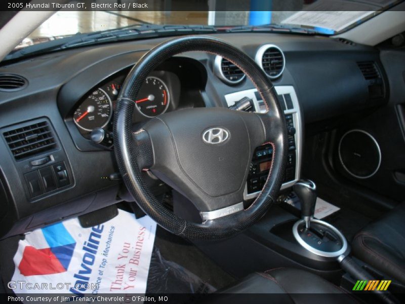 Electric Red / Black 2005 Hyundai Tiburon GT