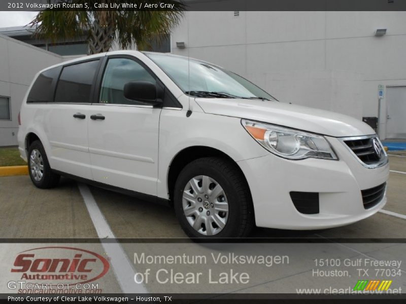 Calla Lily White / Aero Gray 2012 Volkswagen Routan S