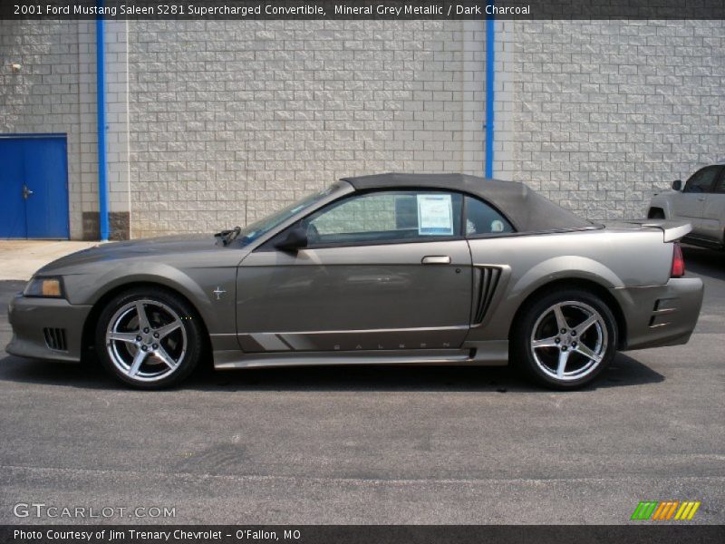 Mineral Grey Metallic / Dark Charcoal 2001 Ford Mustang Saleen S281 Supercharged Convertible