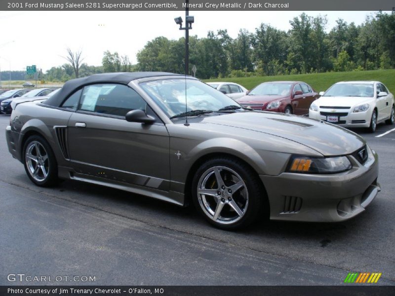 Mineral Grey Metallic / Dark Charcoal 2001 Ford Mustang Saleen S281 Supercharged Convertible