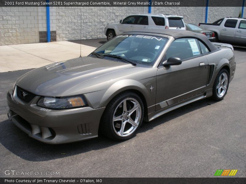 Mineral Grey Metallic / Dark Charcoal 2001 Ford Mustang Saleen S281 Supercharged Convertible