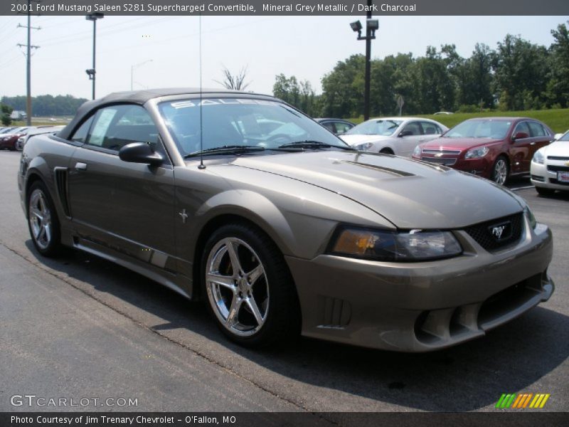 Mineral Grey Metallic / Dark Charcoal 2001 Ford Mustang Saleen S281 Supercharged Convertible