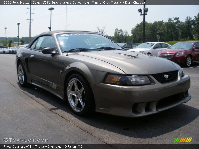 Mineral Grey Metallic / Dark Charcoal 2001 Ford Mustang Saleen S281 Supercharged Convertible