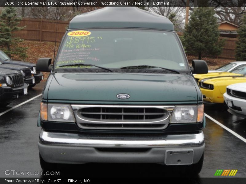 Woodland Green / Medium Parchment 2000 Ford E Series Van E150 Passenger Conversion